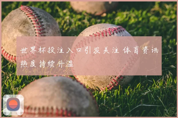 世界杯投注入口引发关注 体育资讯热度持续升温
