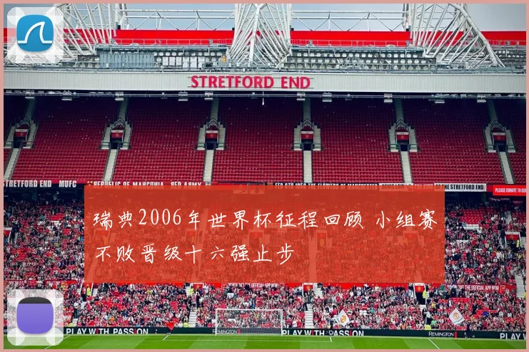 瑞典2006年世界杯征程回顾 小组赛不败晋级十六强止步